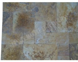 Travertin Jaune Opus Romain 1.2 cm Antique  2