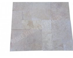 Travertin Beige Clair Opus Romain 2 cm Antique  2