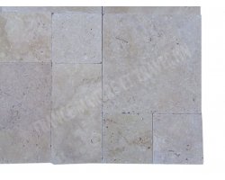Travertin Beige Clair Opus Romain 2 cm Antique  2