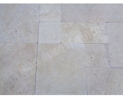 Travertin Beige Clair Opus Romain 2 cm Antique  2