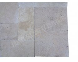 Travertin Beige Clair Opus Romain 2 cm Antique  2