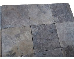 Travertin Silver 20x20 1,2 cm Antique  2