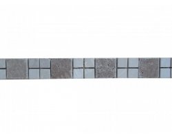 Travertin Frise Noce & Beige 30x5 cm 2