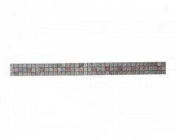 Travertin Frise 2,3x2,3 cm Silver & Rose 30x7,5 cm 2