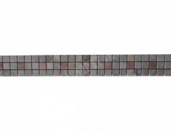 Travertin Frise 2,3x2,3 cm Silver & Rose 30x7,5 cm 2