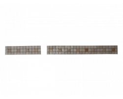 Travertin Frise 2,3x2,3 cm Classique & Jaune 30x7,5 cm 2