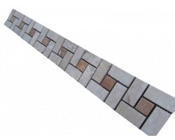 Travertin Frise Beige & Jaune Target 30x7,5 cm 2