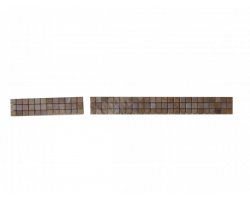 Travertin Frise 2,3x2,3 cm Jaune & Rose 30x7,5 cm 2