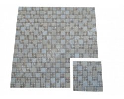 Travertin Beige & Jaune Mosaïque Monaco Antique 2