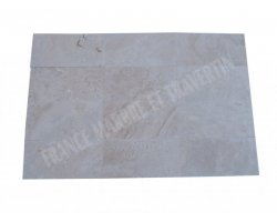 Travertin Ivoire Blanc 20x40x1,2cm Adouci