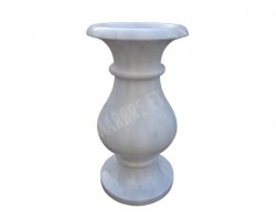 Marbre Blanc Vase 60 cm Poli 2