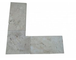 Travertin Beige 3B Margelle Rentrant 40x40 3 Arrondi 2