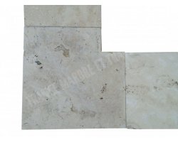 Travertin Beige 3B Margelle Rentrant 40x40 3 Arrondi 2
