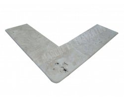 Travertin Beige A Margelle Sortant 40x40 3 cm Arrondi 2