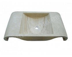 Travertin Beige Évier 80x40 15 cm Adouci 2