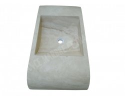Travertin Beige Évier 80x40 15 cm Adouci 2