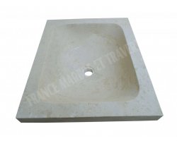 Travertin Beige Évier 55x45 15 cm Adouci 2