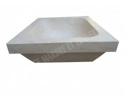 Travertin Beige Évier 55x45 15 cm Adouci 2