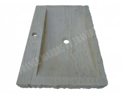 Travertin Beige Évier 70x50 10 cm Éclate 2