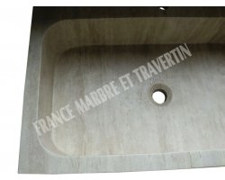 Travertin Beige Évier 70x45 18 cm Adouci 2
