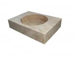 Travertin Beige Évier 70x50 15 cm Adouci 2