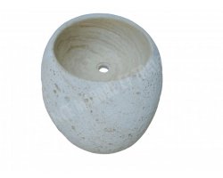 Travertin Beige Vasque Galet 70x40 cm Boucharde  2