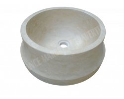 Travertin Classique Vasque Cylindre Etape Adouci 2