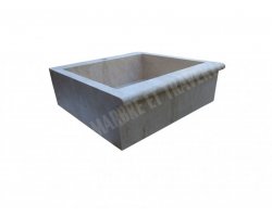 Travertin Beige Évier 70x50 20 cm Adouci 2