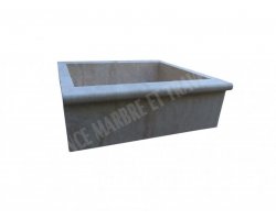 Travertin Beige Évier 70x50 20 cm Adouci 2