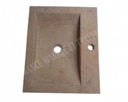 Travertin Walnut Évier 50x40 10 cm Adouci 2