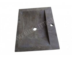 Travertin Noce Évier 40x50 10 cm Adouci 2