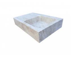 Travertin Beige Évier 90x60 18 cm Adouci 2