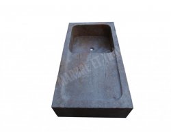 Travertin Noce Évier 90x46 18 cm Adouci 2