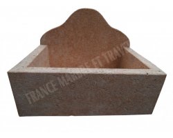 Travertin Jaune Evier 40x25 15 cm Adouci 2