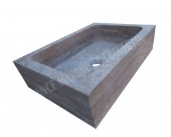 Travertin Noce Évier 70x46 18 cm Adouci 2
