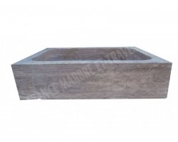 Travertin Noce Évier 70x46 18 cm Adouci 2