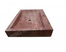 Travertin Rose Évier 70x50 10 cm Adouci 2