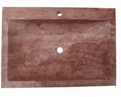 Travertin Rose Évier 70x50 10 cm Adouci 2