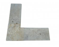 Travertin Beige 3A Margelle Rentrant 40x40 5 Arrondi 2