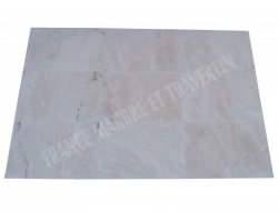 Travertin Ivoire Blanc 40x60x1,2 cm Adouci