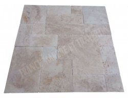 Travertin Beige Nuance Opus Romain 1,2 cm Brossé 2