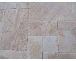 Travertin Beige Nuance Opus Romain 1,2 cm Brossé 2