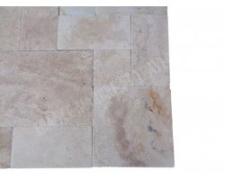 Travertin Beige Nuance Opus Romain 1,2 cm Brossé 2