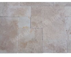 Travertin Beige Nuance Opus Romain 1,2 cm Brossé 2