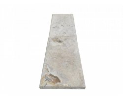 Travertin Argento Margelle 30,5x61 3 cm Arrondi 2