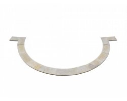 Travertin Beige Margelle Courbe 150/25 3 cm Droit