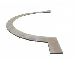 Travertin Beige Margelle Courbe 150/25 3 cm Droit 2