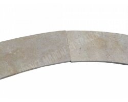 Travertin Beige Margelle Courbe 150/25 3 cm Droit 2
