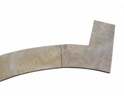 Travertin Beige Margelle Courbe 150/25 3 cm Droit 2