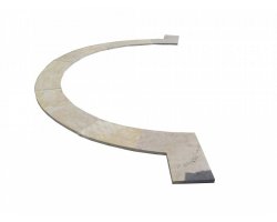 Travertin Beige Margelle Courbe 150/30,5 3 cm Droit 2